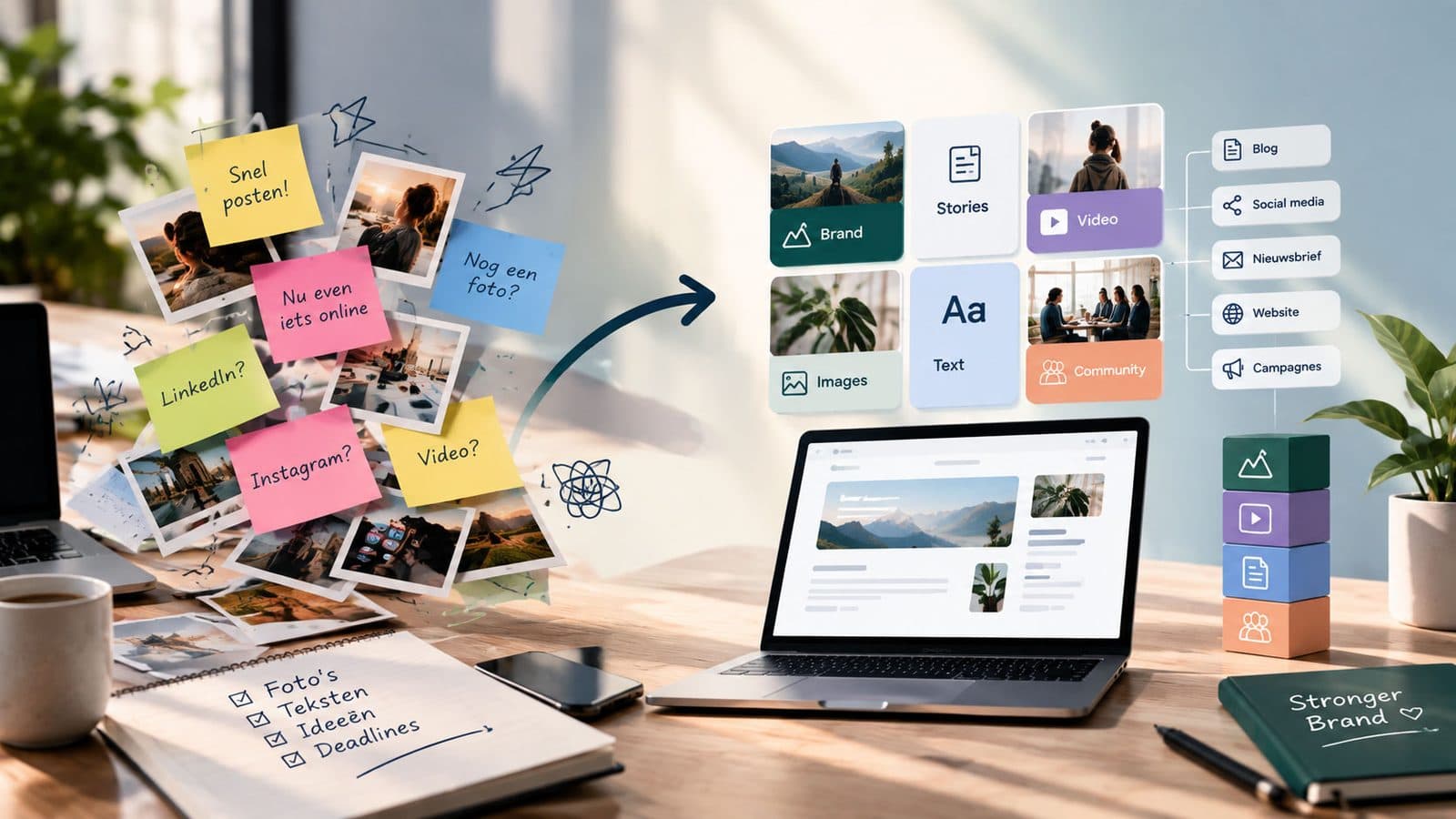 From loose content to a framework