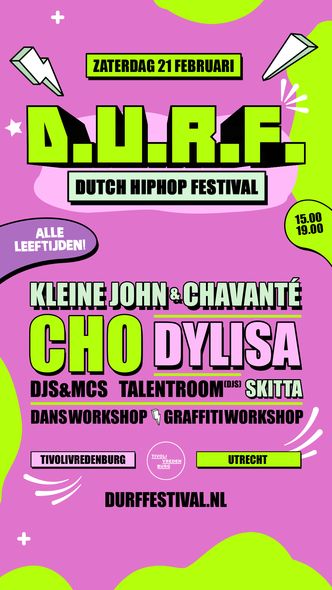 D.U.R.F. – Dutch HipHop Festival — De flyer